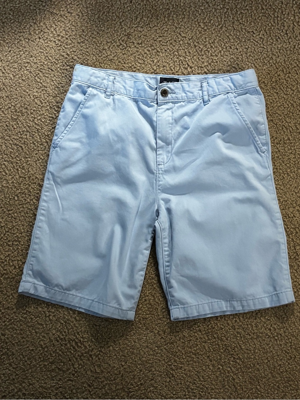 Place Light Blue Flat-Front Men's Chino Shorts